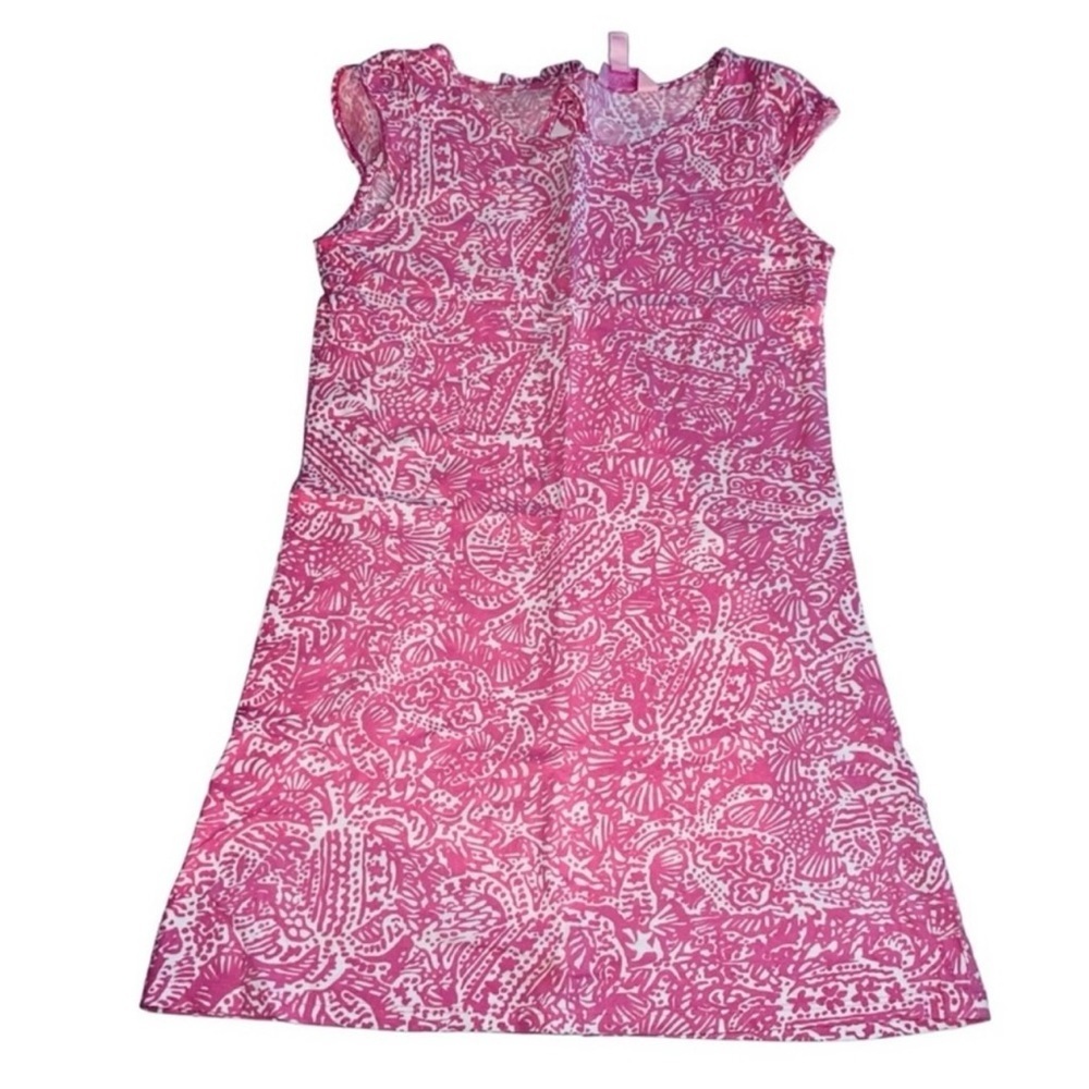 Lilly Pulitzer Pink Floral Dress Sz 8/10